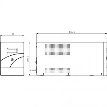 Hikvision DS-UPS3000-R(O-STD)/EU 3000 VA 2400 W Online-Doppelwandler-USV (2U Rackmount)
