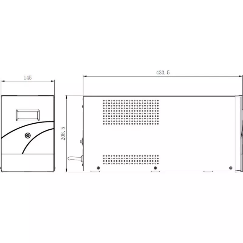 Hikvision DS-UPS3000-R(O-STD)/EU 3000 VA 2400 W Online-Doppelwandler-USV (2U Rackmount)
