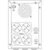 Hikvision DS-UPS3000-R(O-STD)/EU 3000 VA 2400 W Online-Doppelwandler-USV (2U Rackmount)