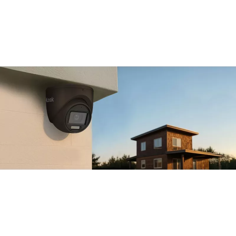 Hikvision Hilook TVI-T8M-20DL 8MP 4-in-1 Dome-Kamera, Schwarz, 2,8 mm