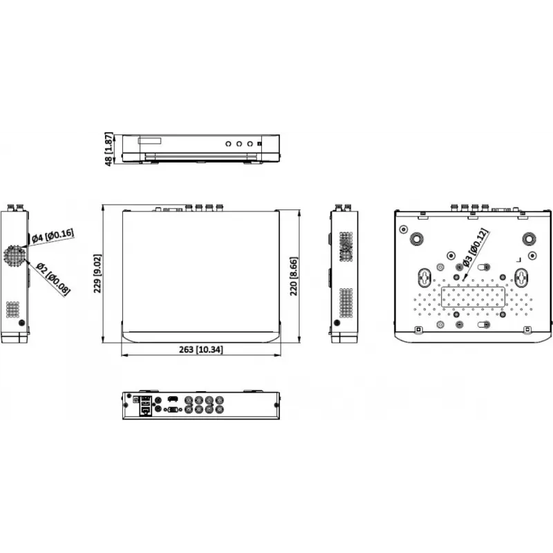 Hikvision iDS-7208HQHI-M1/T 8-Kanal 5-in-1 AcuSense Hybrid-DVR