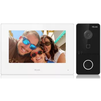 HILOOK IP Video Türklingel-Kit (IP-VIS-SLIM-W) - 2MP Außenstation + 7-Zoll Innenstation, Wi-Fi, PoE
