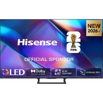 Hisense 100Q7S PRO 100-Zoll 4K Hi-QLED Smart TV 144Hz 6ms HDR Wi-Fi Bluetooth Schwarz/Grau