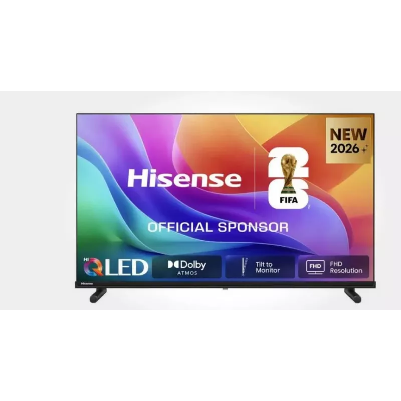 Hisense 40A59S 40 inch (100 cm) Smart TV FHD Hi-QLED 60Hz HDMI USB LAN HDR VESA WiFi Schwarz