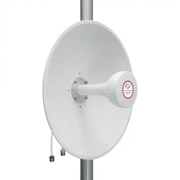 HISMART 5G/LTE/CBRS 2x2 MIMO Richtantenne (Panel), 1,7-4,2 GHz, 17+19 dBi, N-Buchse, IP67
