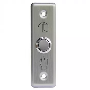 HISMART TV993888 Edelstahl-Unterputz-Türöffnertaster mit blauer LED, NO/NC/COM, IP65