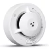 HISMART TV993451 Smart Wi-Fi Photoelektrischer Rauchmelder mit Tuya App-Steuerung, Weiß