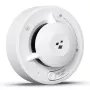 HISMART TV993451 Smart Wi-Fi Photoelektrischer Rauchmelder mit Tuya App-Steuerung, Weiß