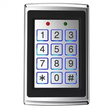 HISMART TV993772 Multifunktions-Zutrittskontroll-Tastatur mit Mifare-Kartenleser, PIN, 2000 Benutzer, IP65, Wiegand 26/34, Zinklegierung