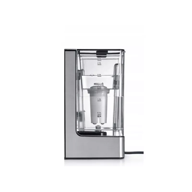 HNC HWS 8731 Wasserkocher mit Temperaturregelung, 1,7 L, 2200 W, Glas und Edelstahl, Warmhaltefunktion, blaue LED, 360°-Basis