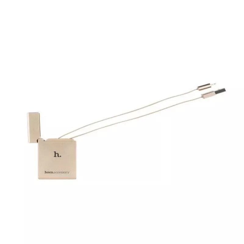 Hoco Apple Lighter UPL17 Gold USB-A auf Lightning Kabel 1,2m