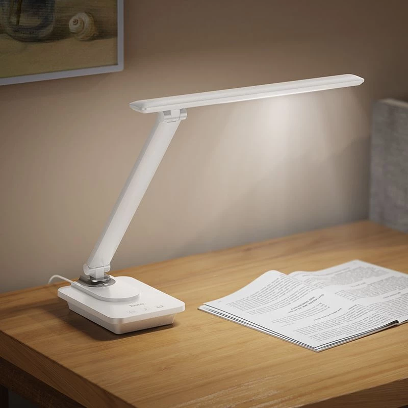 Hoco HX12 Augenschutz Klappbare Tischlampe Weiß
