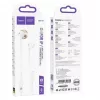 Hoco M115 Sagacious Universal Earphones with Microphone, In-Ear, Wired, 3.5mm Jack, White