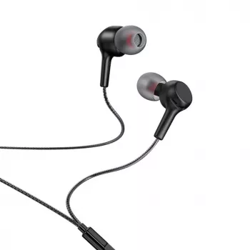 Hoco M78 Kabelgebundene In-Ear-Kopfhörer mit Mikrofon, 3,5-mm-Klinke, Schwarz