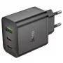 Hoco N51 Scenery PD65W (2C1A) GaN Charger EU Plug Black