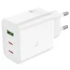 Hoco N51 Scenery PD65W (2C1A) GaN Charger EU Plug White