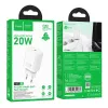 Hoco N60 Gentle Single Port PD20W Charger (EU) White