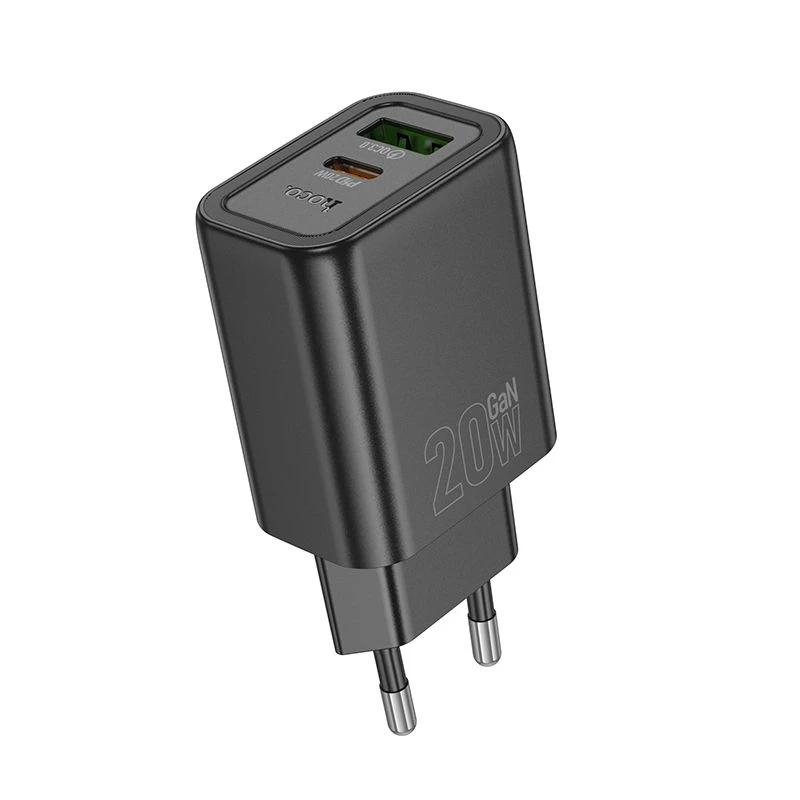 Hoco N61 Gentle PD20W+QC3.0 Ladegerät (EU) Schwarz
