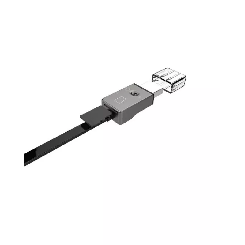 Hoco Universal UPM06 Triple Reader Micro USB OTG Kartenleser Schwarz