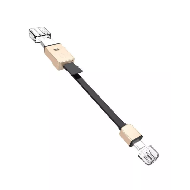 Hoco Universal UPM06 Triple Reader Micro USB OTG Hub Kartenleser - Gold