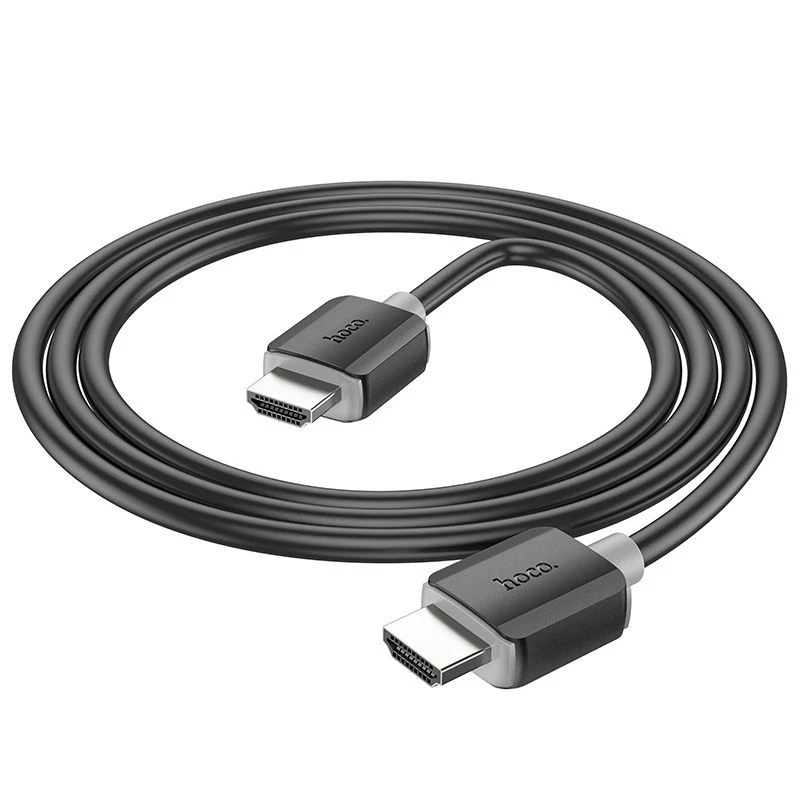Hoco US08 HDMI 2.0 Kabel 2m Schwarz 4K HDR 18Gbps Stecker auf Stecker