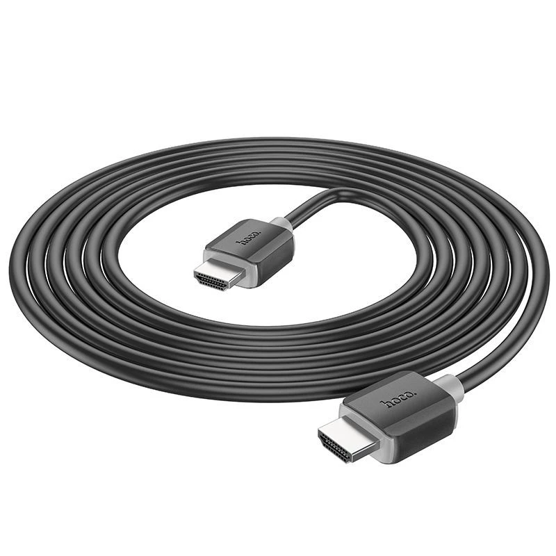 Hoco US08 HDMI 2.0 Kabel 3m Schwarz 4K HDR Goldbeschichtet
