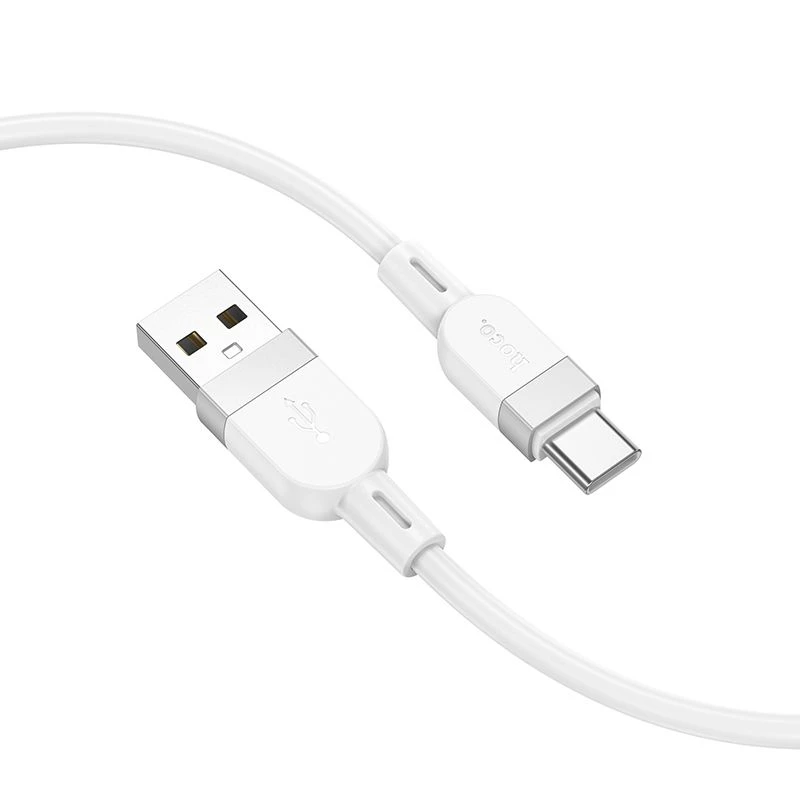 Hoco X109 Energy Silicone Charging Data Cable Type-C (L=1M) White