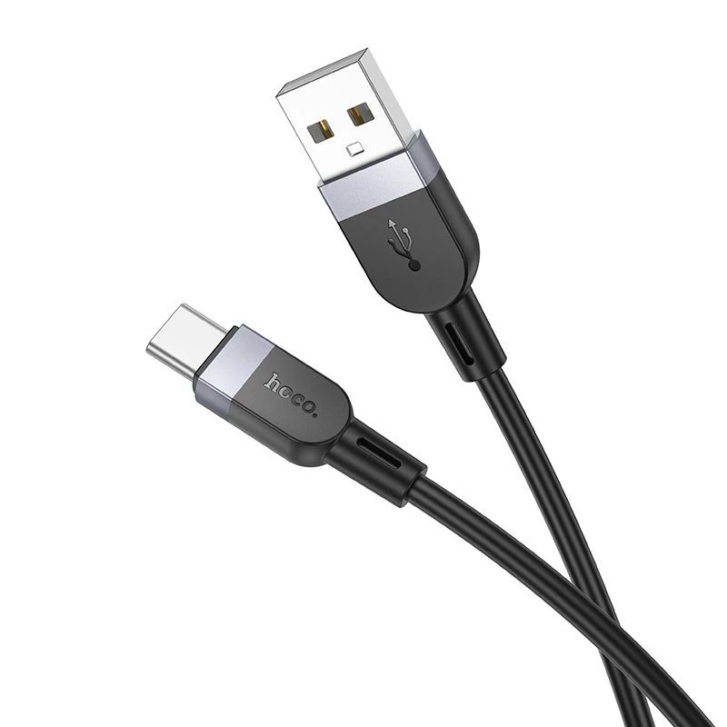 Hoco X109 Energy Silicone Charging Data Cable USB-A to USB-C 1m Black