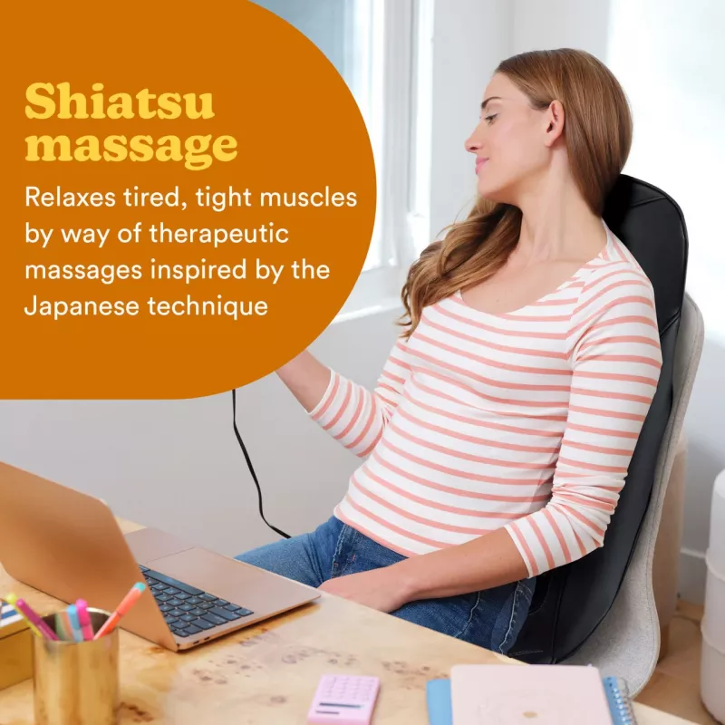 Homedics SBM-65H-EU Shiatsu Experience Rückenmassagegerät + Wärme