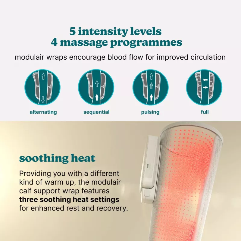 Homedics SR-CMC10H Modulair Calf Wrap Massager mit wohltuender Wärme