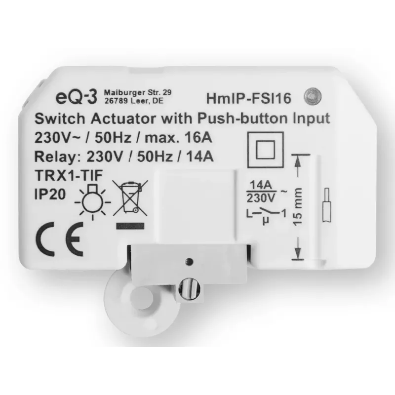 Homematic IP Schaltaktor mit Tastereingang, Unterputz V2