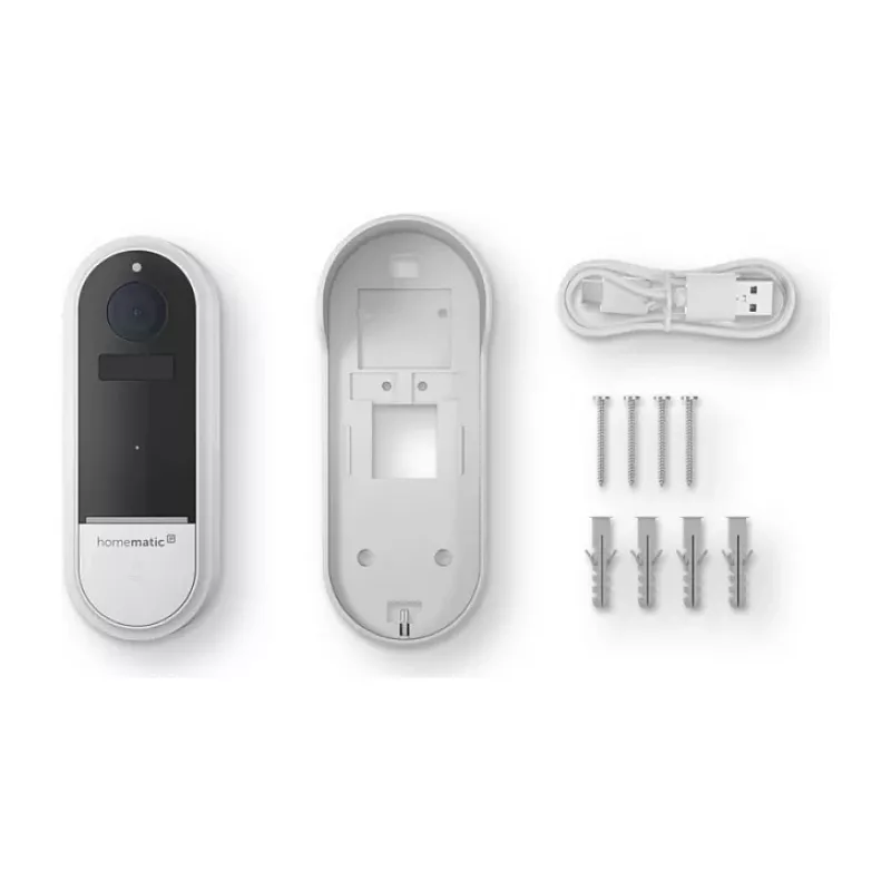 Homematic IP Video Doorbell HmIP-CODB, 3 MP, Wi-Fi, Weiß