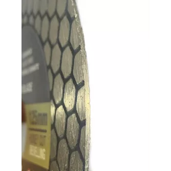 HONEY CUT Indian Professional 125 mm Diamant-Trennscheibe, 1,5 mm Dicke, 22,2 mm Bohrung, Turbo-Form, Trockenschnitt für Beton, Stein, Mauerwerk, Fliesen, Keramik, Pflastersteine, 12200 U/min