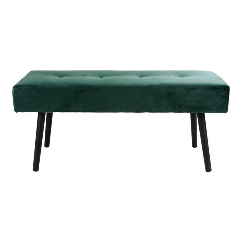 House Nordic Sitzbank mit Samtbezug Grün 100x35x44