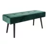 House Nordic Sitzbank mit Samtbezug Grün 100x35x44