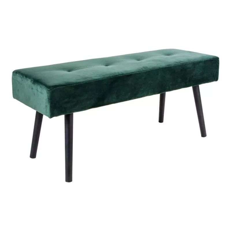 House Nordic Sitzbank mit Samtbezug Grün 100x35x44