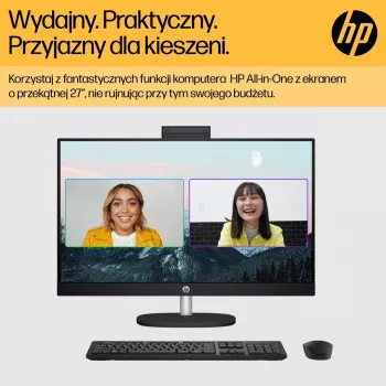 HP 27-cr0222nw All-in-One PC, AMD Ryzen 7 7730U, 27 inch Full HD IPS, 16GB DDR4, 512GB SSD, Windows 11 Home, Wi-Fi 6, Weiß