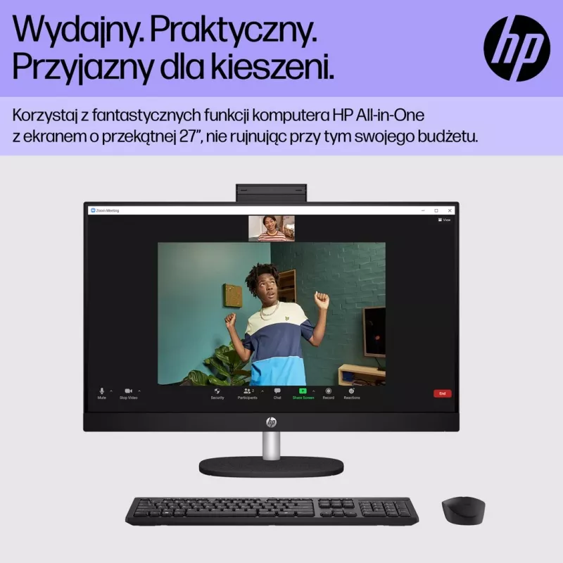 HP 27-cr0224nw Intel Core i5-1335U 27 Zoll Full HD All-in-One PC, 16 GB DDR4, 512 GB SSD, FreeDOS, Weiß