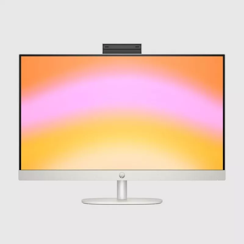 HP 27-cr0232nw All-in-One PC, AMD Ryzen 5 7520U, 27 inch Full HD, 16 GB LPDDR5, 512 GB SSD, Windows 11 Home, Wi-Fi 6, Weiß