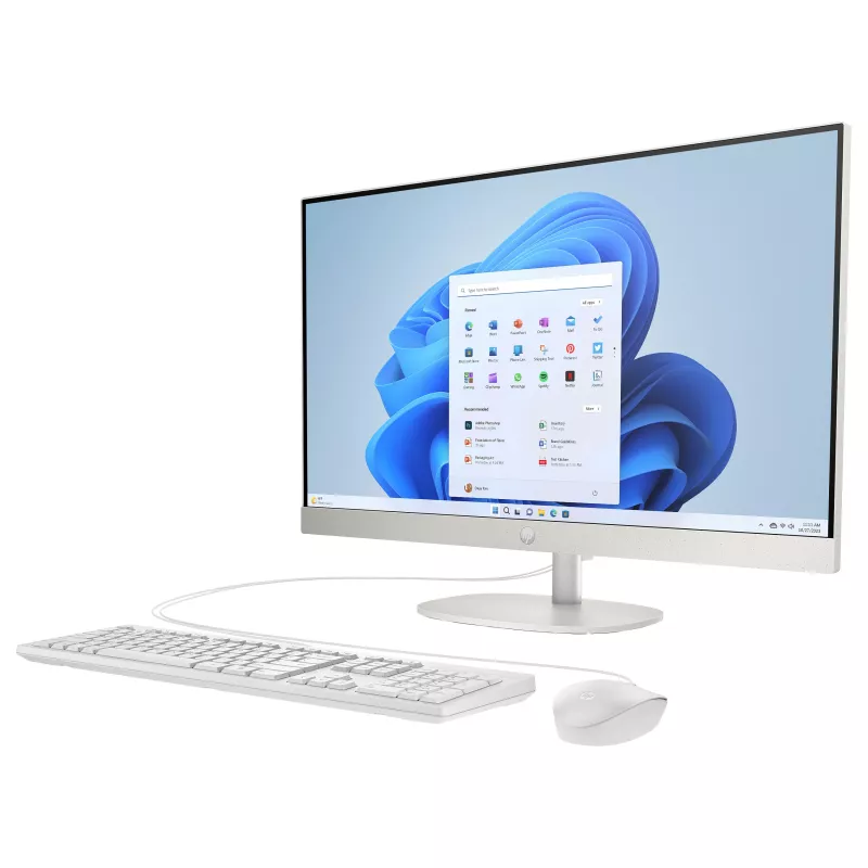 HP 27-cr0457ng All-in-One PC, 27 Zoll FHD Display, Intel Core i5-1335U, 8GB RAM, 512GB SSD, Windows 11 Home, Weiß