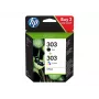 HP 303 Schwarz/Dreifarbig Original Tintenpatrone 2er-Pack