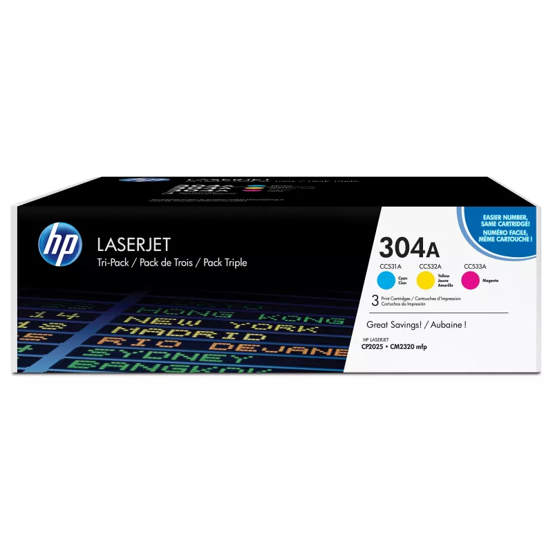 HP 304A Multipack Original Ink Cartridge (Schwarz & Dreifarbig) (CF372AM)