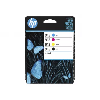 HP 912 Original Ink Cartridge 4-Pack (Schwarz, Cyan, Magenta, Gelb) - 6ZC74AE#30B
