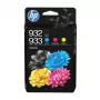 HP 932/933 Combo Pack - 4er-Pack - Schwarz, Gelb, Cyan, Magenta - Original - Officejet - Tintenpatrone - für Officejet 6100, 6600 H711a, 6700, 7110, 7610