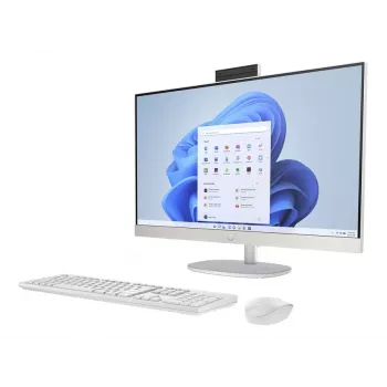 HP All-in-One 27-cr0067nf, AMD Ryzen 7 7730U, 16 GB RAM, 512 GB SSD, 27 inch Full HD IPS, Windows 11 Home, Weiß