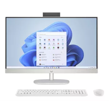 HP All-in-One 27-cr0067nf, AMD Ryzen 7 7730U, 16 GB RAM, 512 GB SSD, 27 inch Full HD IPS, Windows 11 Home, Weiß