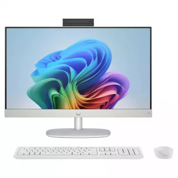 HP All-in-One NGAI 24-ct2001na Desktop-PC, AMD Ryzen 5 8500G, 16 GB DDR5, 512 GB SSD, 23,8 inch FHD IPS, Windows 11 Home, Snow White