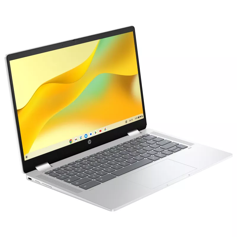 HP Chromebook x360 14b-cd0420ngx - 14 inch FHD IPS Touchscreen Convertible - Intel N200 - 8GB RAM - 128GB UFS - Chrome OS - Silber