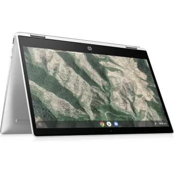 HP Chromebook x360 14c-cc0004na 14 Zoll FHD Touch 2-in-1 Laptop (Intel Core i5-1135G7, 8GB RAM, 256GB SSD, Chrome OS, Natural Silver)
