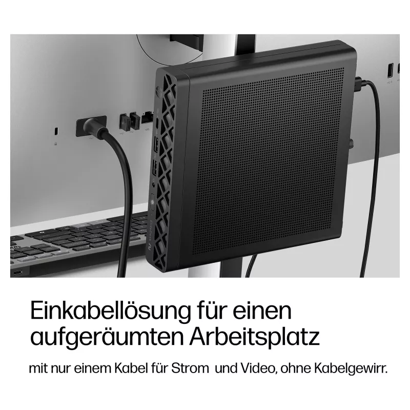 HP EliteDesk 8 Mini G2a Mini-PC, AMD Ryzen AI 5 435, 16GB RAM, 512GB SSD, Windows 11 Pro, Schwarz